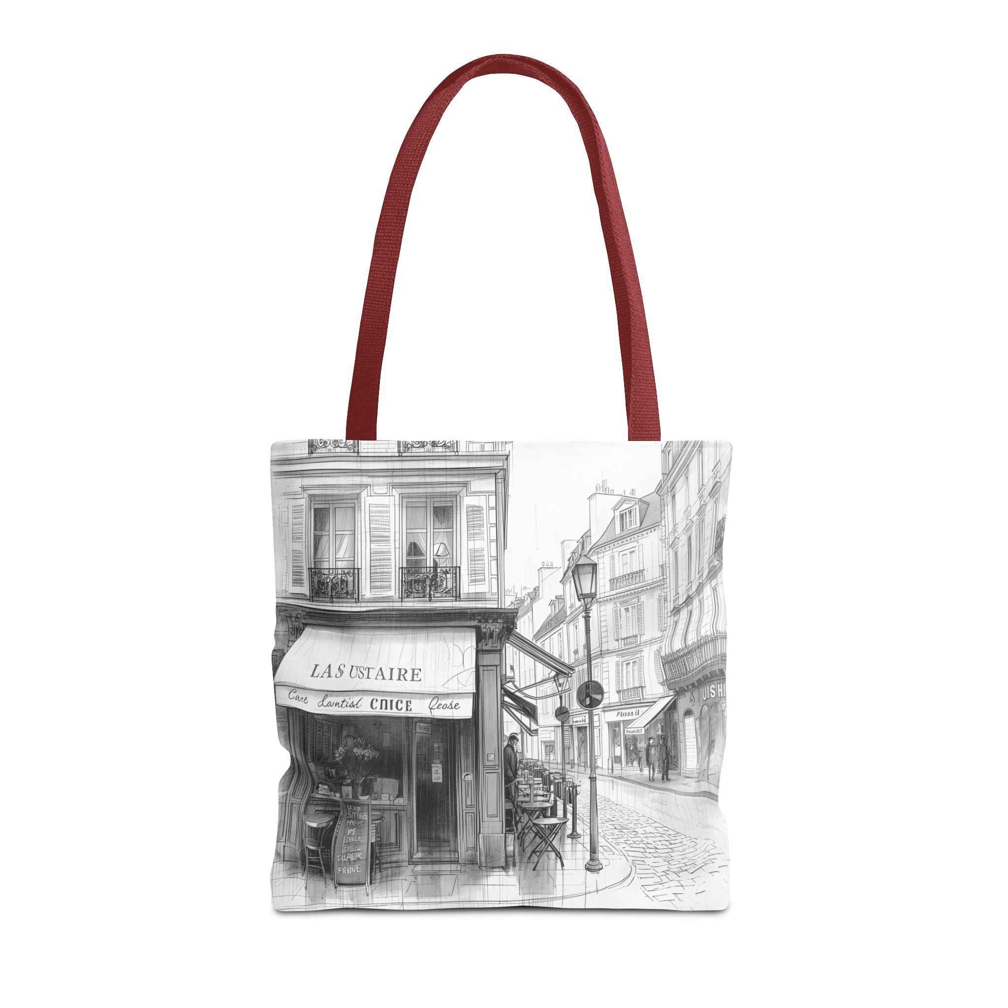 Parisian Street Art Tote Bag - Stylish AOP Design for Everyday Use